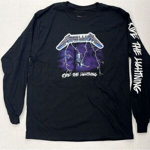 NWOT Metallica "Ride the Lightning" Black Long Sleeve Shirt